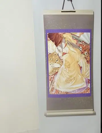 사이가 걸린 족자 히카루의 바둑 원화전