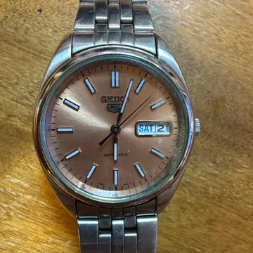세이코 5 핑크 7s26 SEIKO5 자동 와인딩