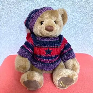 봉제 인형 해롯 크리스마스 베어 2004 Harrods 23cm