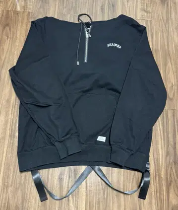 STAMPD 블랙 서스펜더 후드티