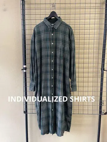 USA제 INDIVIDUALIZED SHIRTS 플란넬 셔츠 원피스