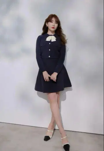 Herlipto Frill Ribbon Knit Jacket Set