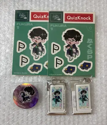 QuizKnock 후쿠라P 동언 아크릴 참 스티커