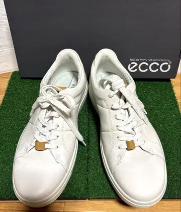 ECCO 에코 남성용 천연 가죽 클래식 스니커즈