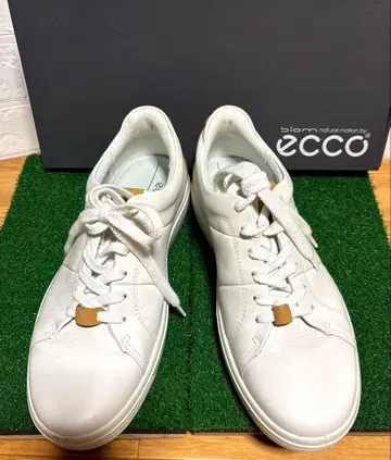 ECCO 에코 남성용 천연 가죽 클래식 스니커즈