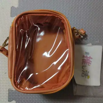 오렌지 봉제 인형 파우치
