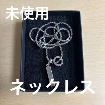 실버 바 타입 목걸이