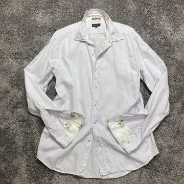 폴스미스 컬렉션 L 올 패턴 스티치 퍼플 연보라 긴팔 셔츠