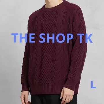 인기 색상 [ THE SHOP TK ] 케이블 니트 풀오버 따뜻함