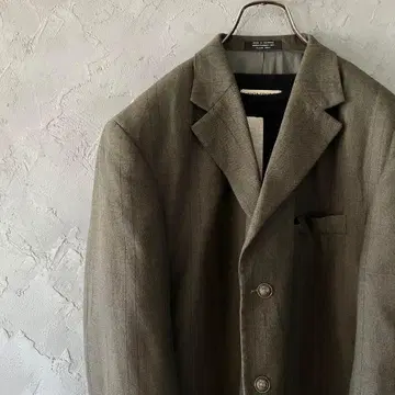테일러드 자켓 다크 컬러 실크 울 센터 벤트 LO16