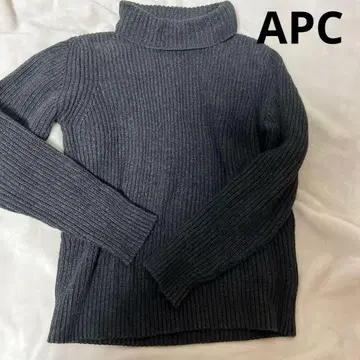 A.P.C. 다크 그레이 터틀넥 스웨터 S