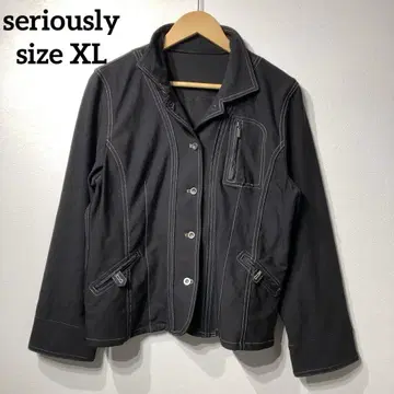 블랙 자켓 seriously 구제 의류