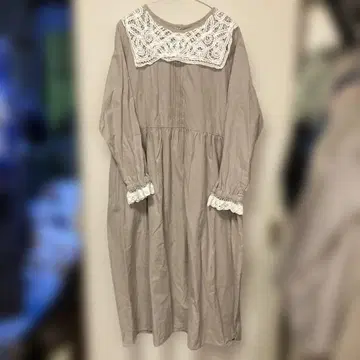 사만사 모스모스 파텐 레이스 전후 2way 원피스 베이지