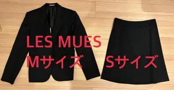 LES MUES 레미유 수트 상하의 세트 블랙 블랙 취업 정장