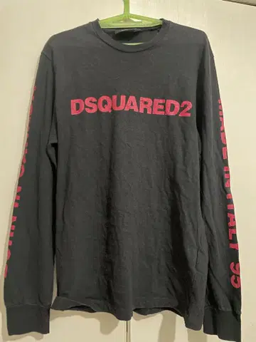 DSQUARED2 긴팔 롱티 블랙