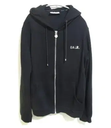 BALR. 보라 풀 집업 후드티 블랙