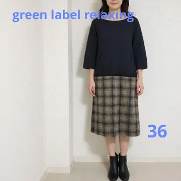 green label relaxing 이소재 절개 원피스 고급 캐주얼