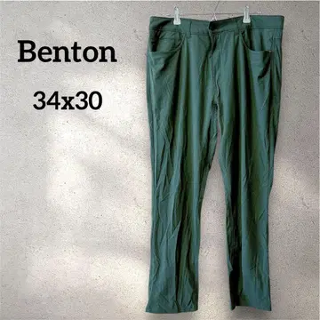 새상품급 Benton [ 34x30 ] 그린 스트레치 슬림핏 발수