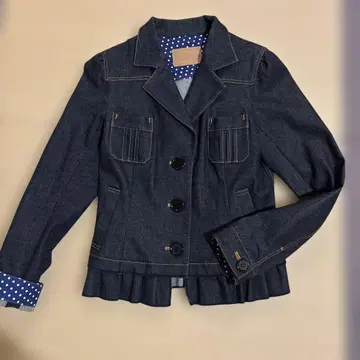 [ 새상품급 ] SONIA RYKIEL 프릴 밑단 자켓