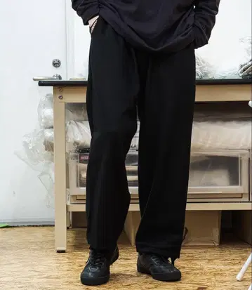 울 캐시미어 플란넬 이지 팬츠