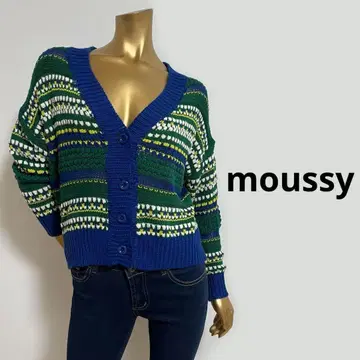 [ 3876 ] moussy 보더 니트탑 F