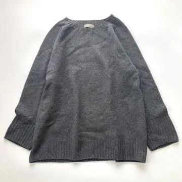 새상품급 마가렛호웰 크루넥 니트 그레이 캐시미어, 실크 혼방