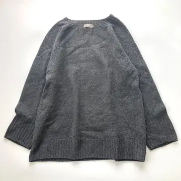 새상품급 마가렛호웰 크루넥 니트 그레이 캐시미어, 실크 혼방