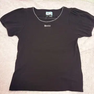 hauls 더블 리본 피치 TEE