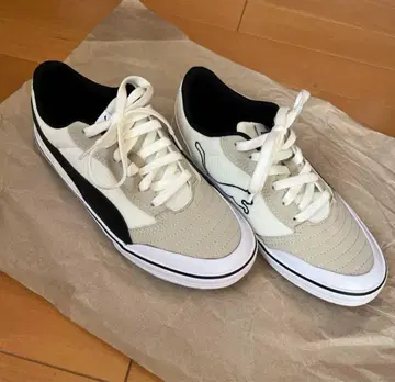 PUMA 스니커즈 화이트/베이지/블랙