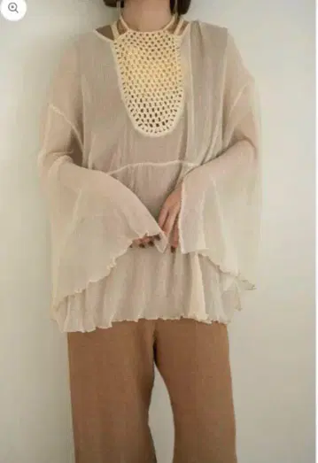 eaphi macrame combination blouse