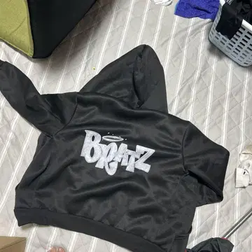 BoiZz 후드 부착 후드티 블랙