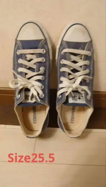 CONVERSE 네이비 로우컷 스니커즈 25.5cm 다크 블루