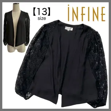 INFINE 케이프풍 볼레로 소매 레이스 절개 포멀 결혼식
