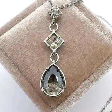 스와로브스키 목걸이 EVELINE 에블린 드롭 실버톤