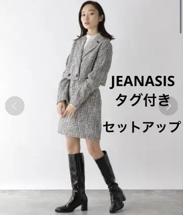 JEANASIS 트위드 미니 스커트 셋업