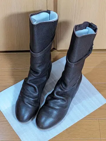 cava cava 사바사바 가죽 부츠 / 다크 브라운 24cm