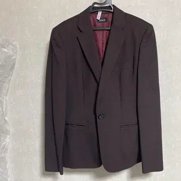 ONLY 브라운 싱글 버튼 자켓 팬츠 세트