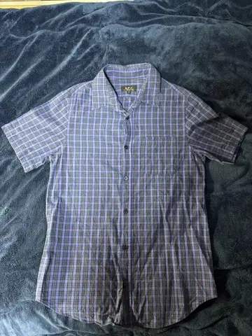 A.P.C. 체크 무늬 반팔 셔츠 XS