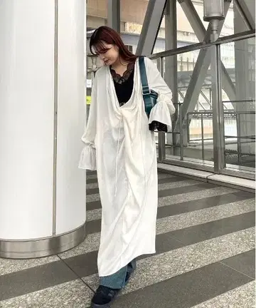새상품 KNOT DRAPE SLOW DRESS ameri vintage