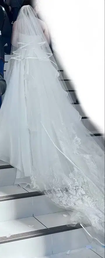 웨딩 롱 베일