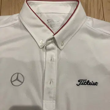Titleist 골프 셔츠 화이트 벤츠