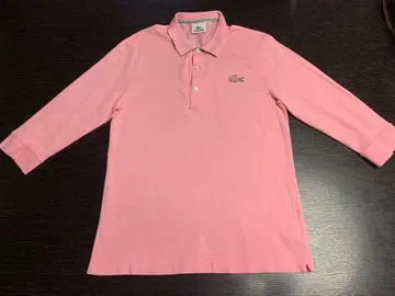 Lacoste 핑크 긴팔 피케 셔츠