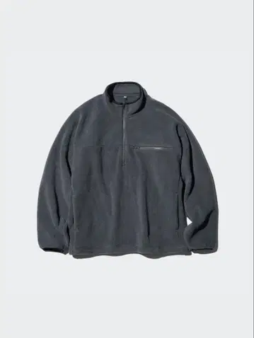UNIQLO 플리스 오버 사이즈 하프 지퍼 풀오버