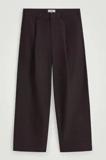 COS WIDE-LEG COTTON-TWILL TROUSERS