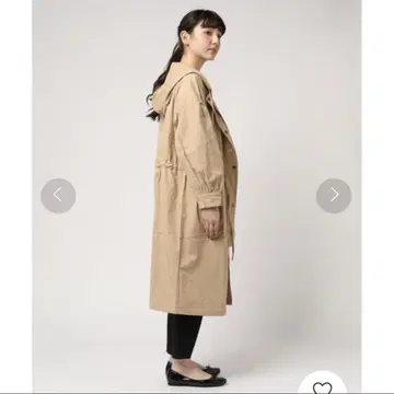 아즈노즈 핑키 트렌치코트 롱 아우터 자켓 상의