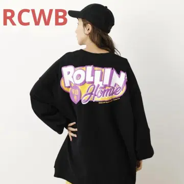 RCWB 로데오 크라운 볼륨 슬리브 맨투맨 원피스