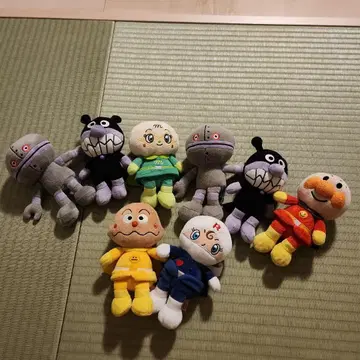 호빵맨 봉제 인형 다다단 메론빵나짱 세균맨