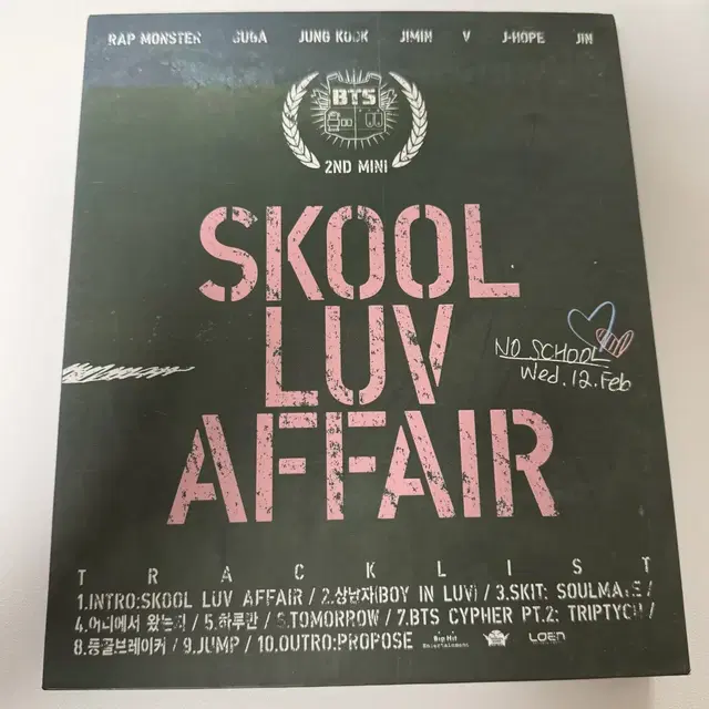 반값택포) 방탄소년단 BTS Skool Luv Affair 앨범