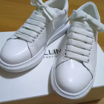 FILLIN 화이트 스니커즈 통굽