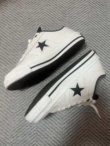[ 새상품급 ] CONVERSE 컨버스 와스타 가죽 스니커즈 화이트/블랙
